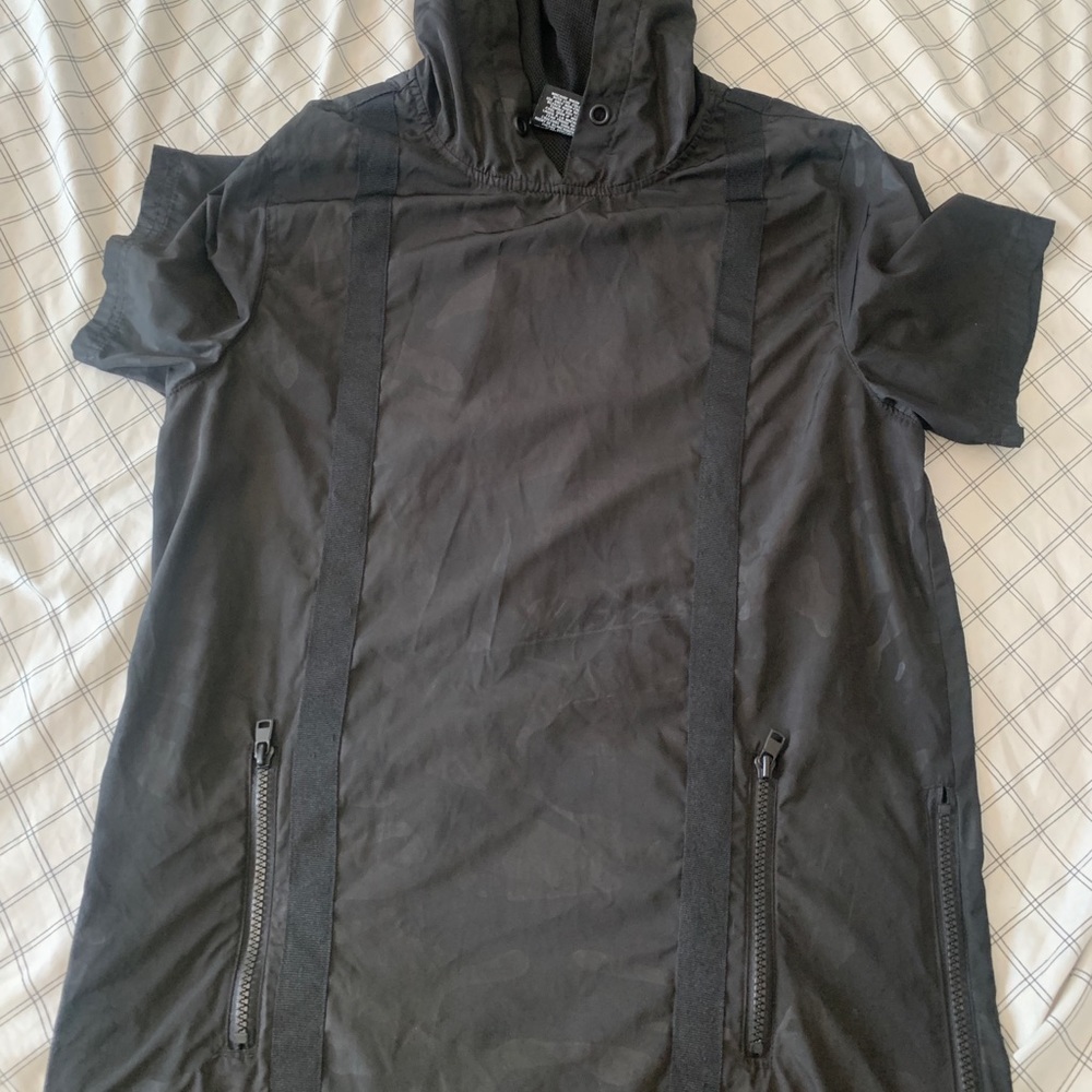 Hooded Camo Nylon Shirt